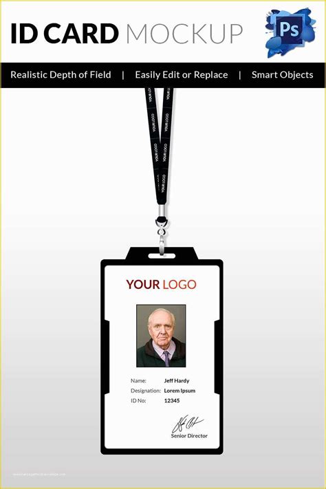 Company Id Template Free Of Employee Identity Card Template ...