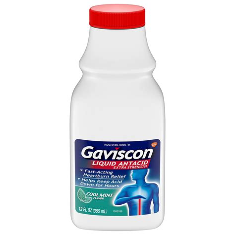 Buy Gaviscon Extra Strength Liquid Antacid, Flavor (1173) Cool Mint Cool Mint 12 Fl Oz Online at ...