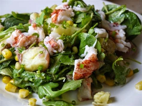 Clockwatching Tart: Spring Lobster Salad with Corn, Potatoes & Tarragon