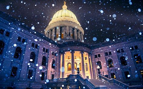 HD wallpaper: wisconsin state capitol, building exterior, dome ...