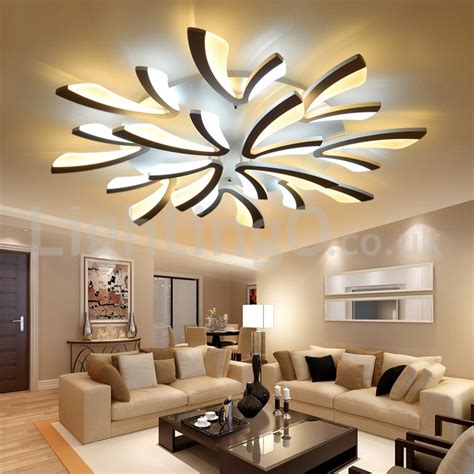 Newest 12 Lights Elegant Modern Flush Mount Ceiling Lights Living Room ...