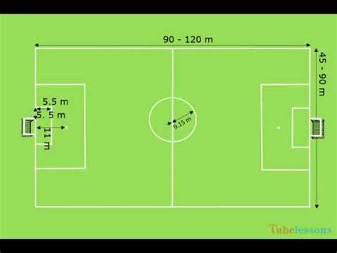 Measurement of football ground | Goal post dimensions - YouTube