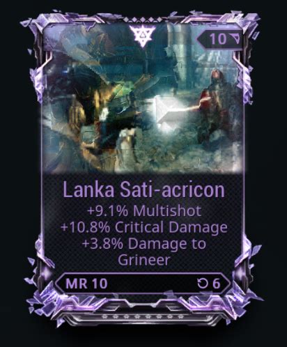 WTS Riven mods for Amprex, Lanka - Trading Post - Warframe Forums