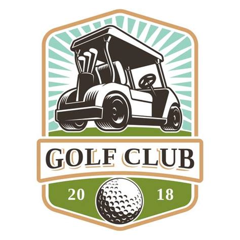 Golf cart vector logo 539466 Vector Art at Vecteezy