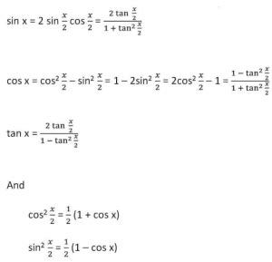 hALF aNGLE | Trigonometric Identities