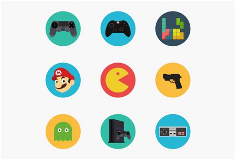 Icon Packs Vector - Video Game Icons Png, Transparent Png - kindpng