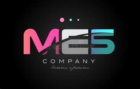 MES M E S Three Letter Logo Icon Design Stock Vector - Illustration of ...