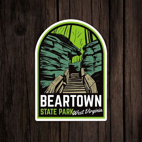 Beartown State Park Sticker West Virginia Badge Vinyl Decal - Inspire ...