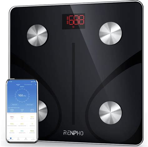 RENPHO Body Fat Scale Smart BMI Scale Digital Bathroom Wireless Weight Scale, Body Composition ...