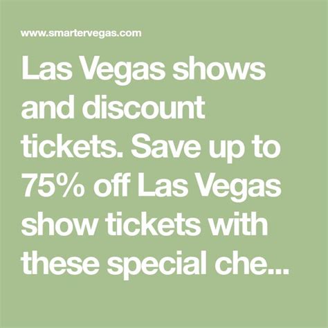 Las Vegas shows and discount tickets. Save up to 75% off Las Vegas show ...