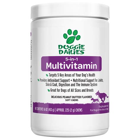 5-in-1 Multivitamin for Dogs | Best Multivitamin for Dogs | Doggie Dailies