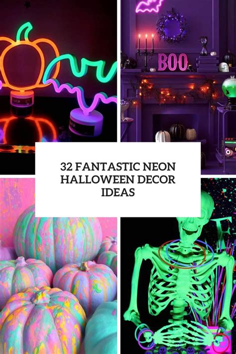 32 Fantastic Neon Halloween Decor Ideas - Shelterness