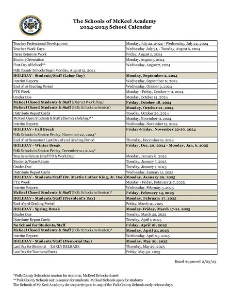 Polk County School Calendar 2024 25 Calendar - Fanya Jemimah