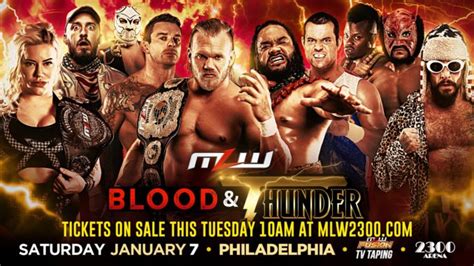 MLW returns to Philadelphia for 'Blood & Thunder' in January