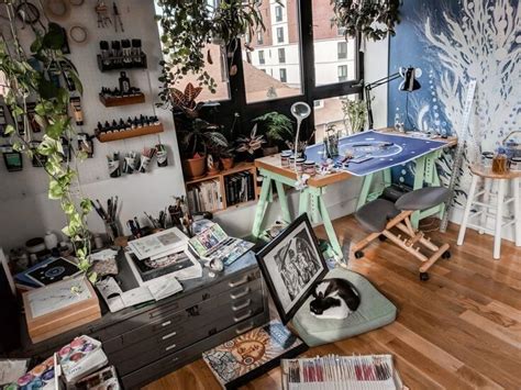50+ Creative Home Art Studio Ideas and Designs For Creative Corners ...