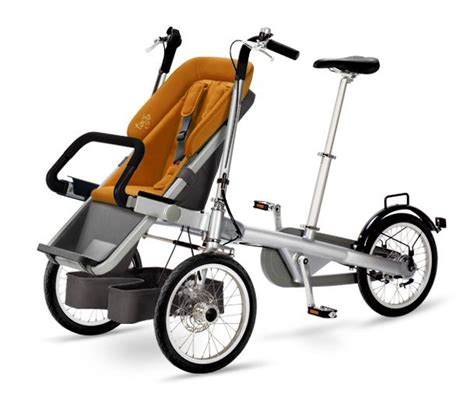 Convertible from a bicycle into stroller and viceversa, Taga Bike allows you