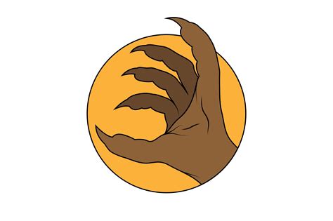 Halloween Icon Scary Hand with Line Graphic by outputs.studio ...