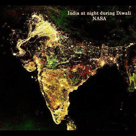 Nasa releases satellite images of India on Diwali night | Pakistan Defence