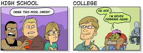 High School Vs College When You're A Nerd... / Dorkly :: nerds :: school :: high school ...