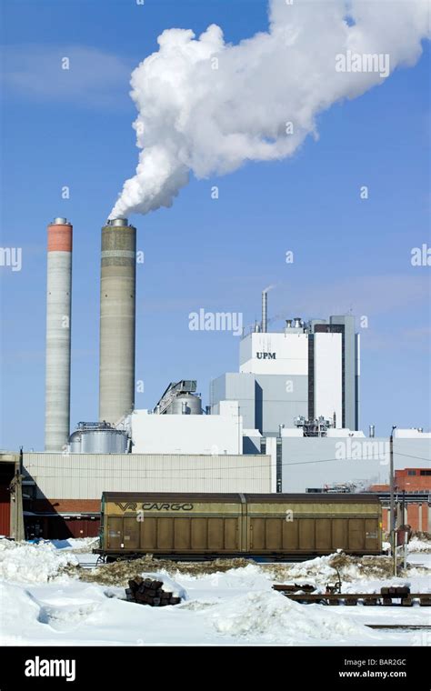 UPM paper factory in Kaukas Lappeenranta Finland Stock Photo - Alamy