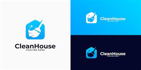 Premium Vector | Home cleaning logo design inspiration