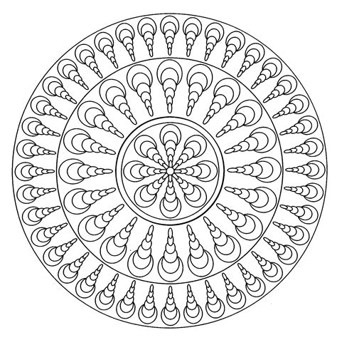 26 best ideas for coloring | Geometric Mandala Coloring Pages