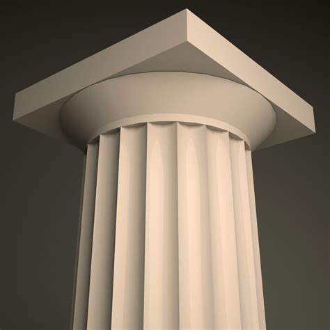 doric order column 3d model