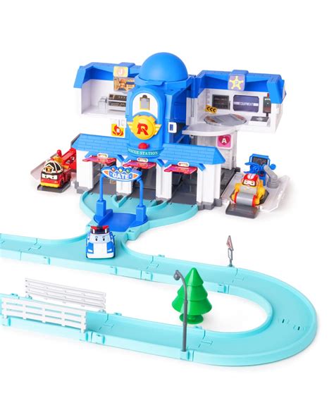 Robocar POLI Toys Exclusive, Transforming Headquarter Station Playset ...