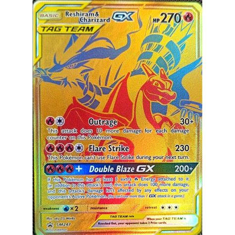 Reshiram & Charizard GX - Full Art Ultra Rare - SM247 à Fantasy Sphere,Magasin de carte à ...