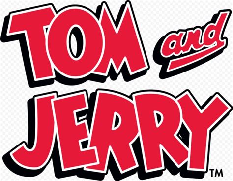 the logo for tom and jerry's restaurant in new york city, with red lettering