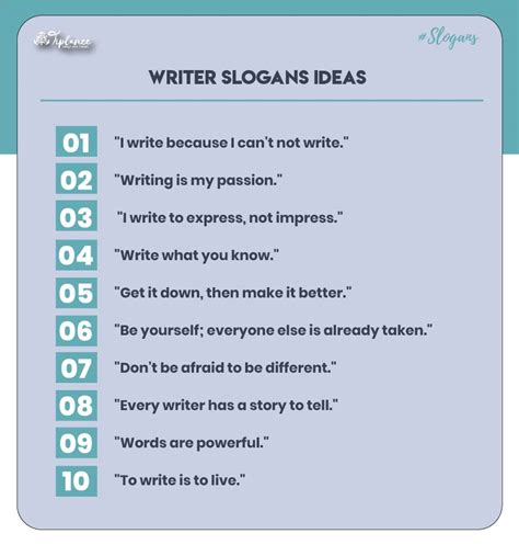 109+ Creative Writer Slogans Taglines & Ideas - Tiplance