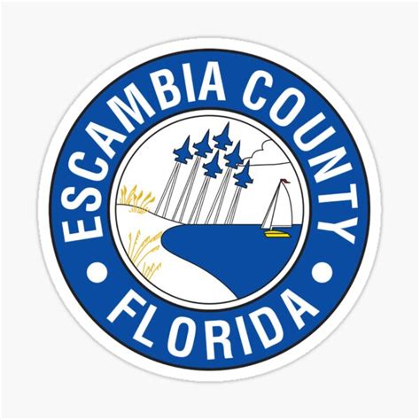 "Official seal of Escambia County, Florida" Sticker for Sale by ...