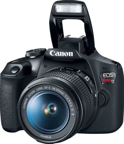 Canon – EOS Rebel T7 DSLR Video Two Lens Kit with EF-S 18-55mm and EF ...