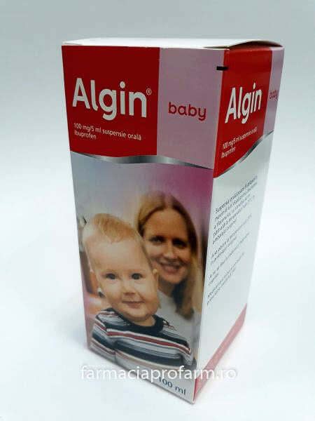 ALGIN BABY 100 mg/5 ml x 1 SUSP. ORALA 100mg/5ml ZENTIVA, K S - Medicament - Farmacia Profarm