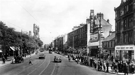 Tour Scotland: Old Photograph East Main Street Rutherglen Glasgow Scotland