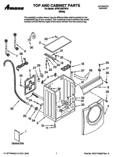 Amana Top Load Washer Parts Diagram: The Ultimate Guide