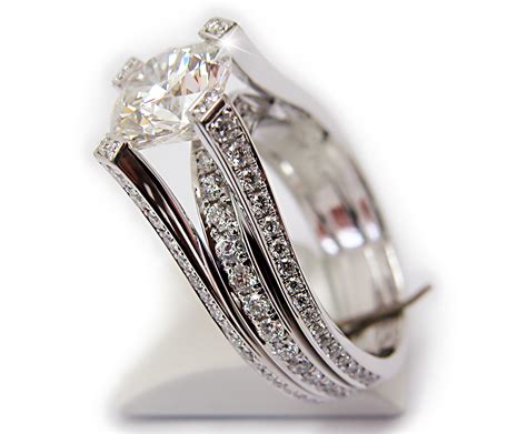 Tripple Shank Bridge Engagement Ring | Exclusive Jewelry Designs