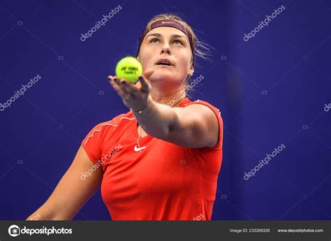 Aryna Sabalenka Belarus Serves Ashleigh Barty Australia Group Match ...