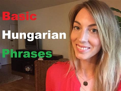 Basic Hungarian Phrases - YouTube