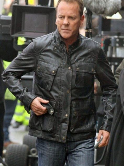 Kiefer Sutherland 24 Live Another Day Black Leather Jacket