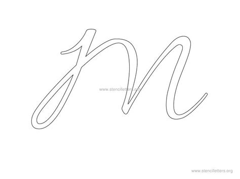 Cursive Wall Letter Stencils to Print - Stencil Letters Org