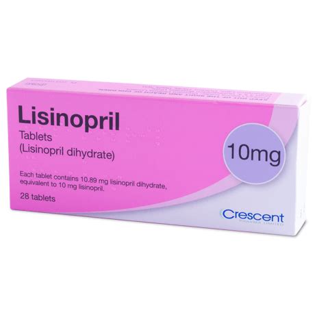 Lisinopril Tablets – 10mg | Crescent Pharma