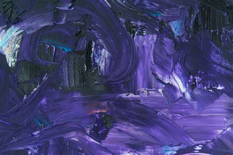 Purple Abstract Painting on Canvas · Free Stock Photo