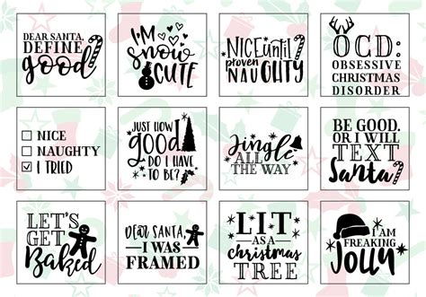 Funny Christmas Quote SVG Bundle | 25 Pack – Caluya Design