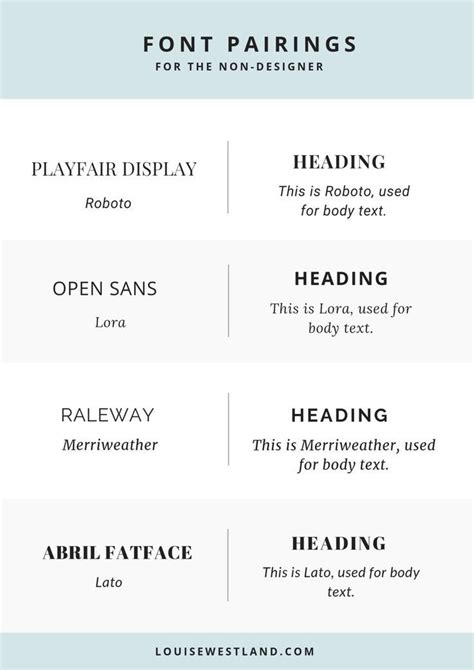 4 Font Pairings For The Non-Designer. - Wix Blog - Blogging with Wix is ...