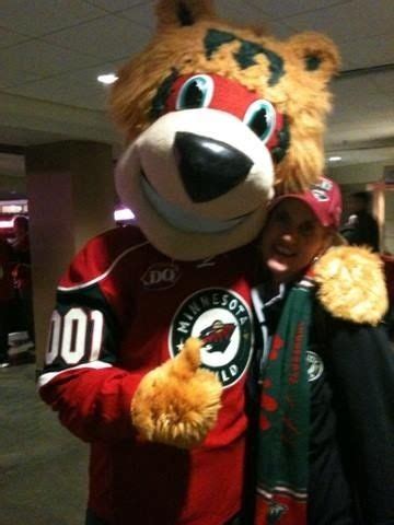 Minnesota Wild mascot Nordy and me! | Mascot, Minnesota wild, Teddy bear