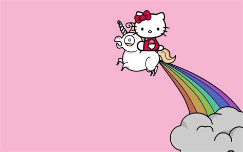 Download Sanrio Desktop Hello Kitty Rainbow Unicorn Wallpaper ...