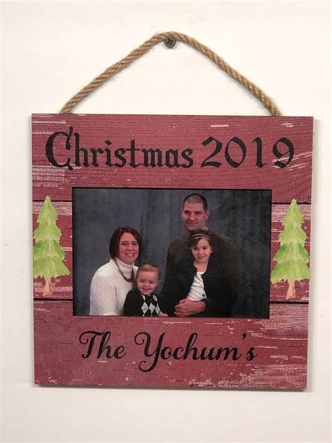 Personalized Christmas Picture Frame, Holiday Gift, Family Gift ...