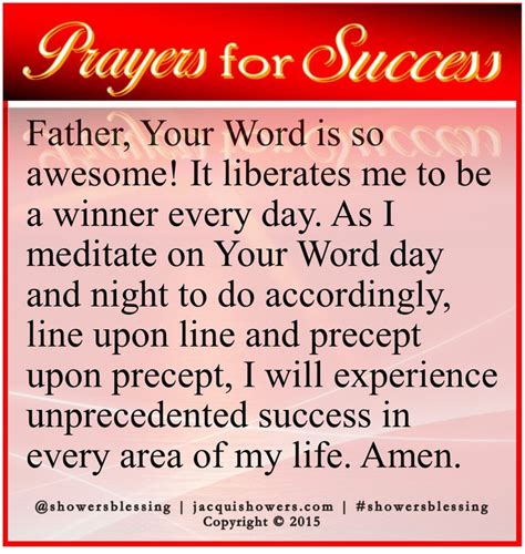 PRAYER FOR SUCCESS Jan 31 | Prayer for success, Business prayer, Prayer for work