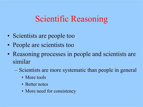 PPT - Scientific Reasoning PowerPoint Presentation, free download - ID:292152